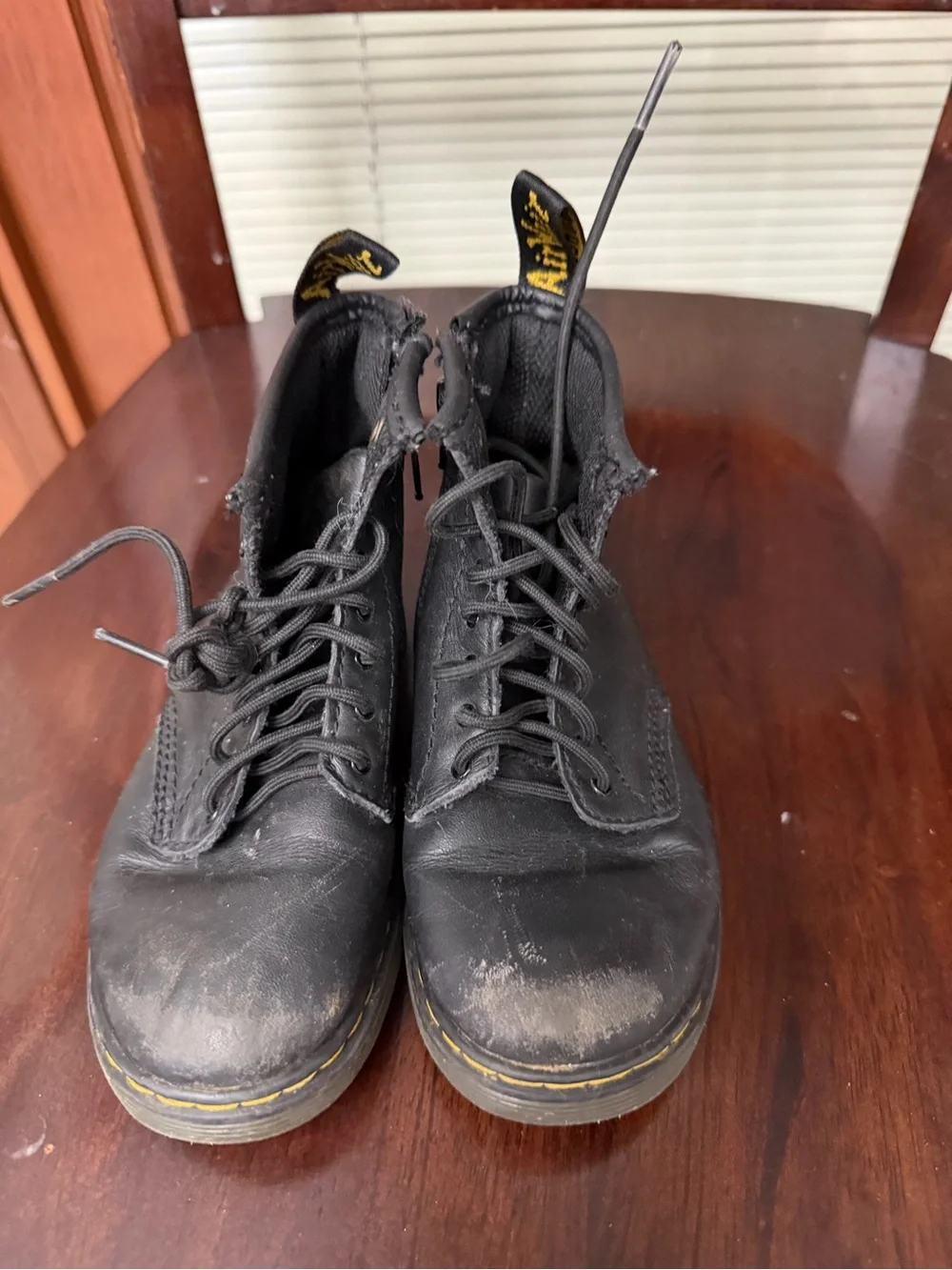 Dr. Martens 1460 Black Leather Boots kids toddler 10